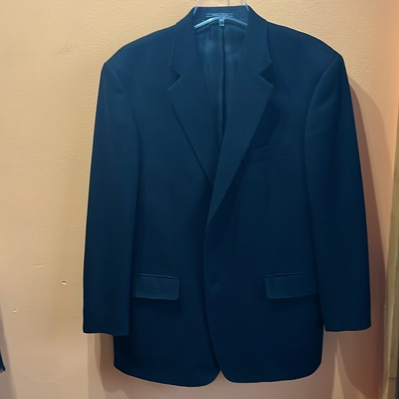 Saks Fifth Avenue 100% Camel Hair Black Sport Jacket sz 44R - Picture 7 of 9